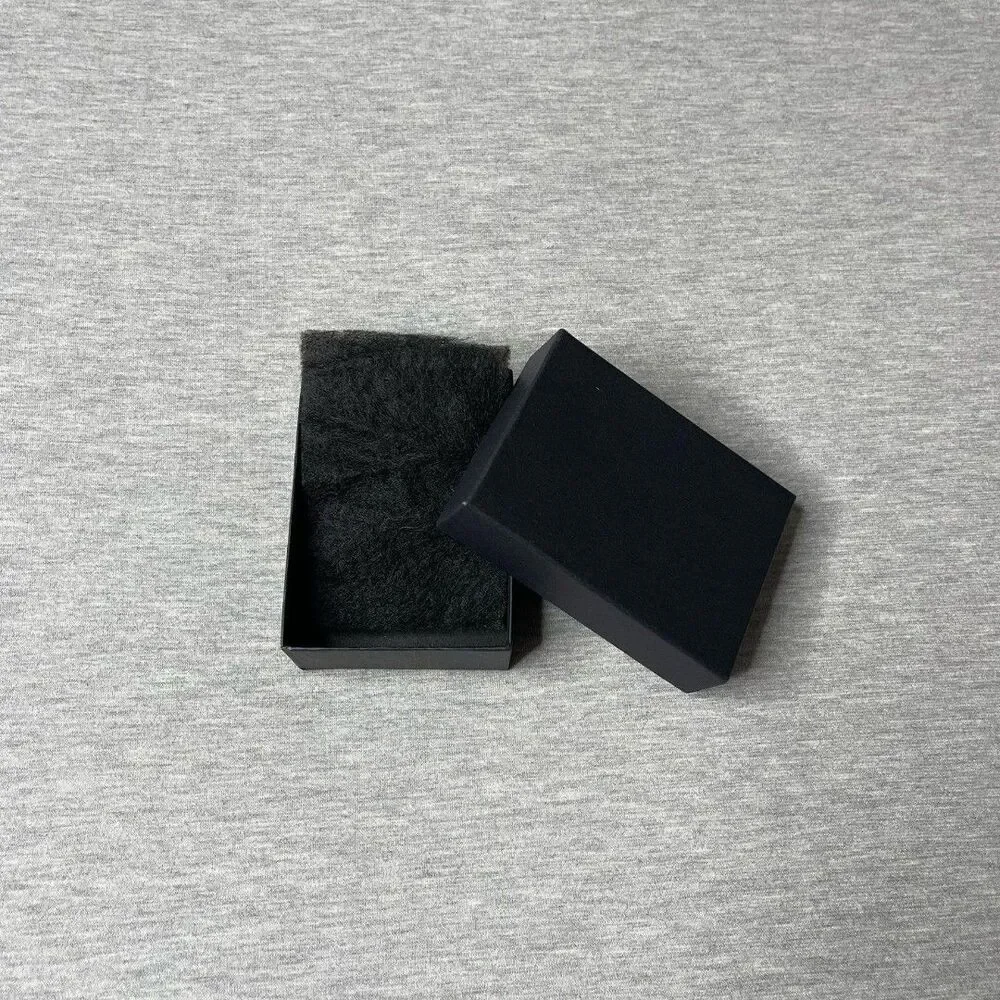 Macy’s Solid Black 4” x 3” Jewelry Necklace & Bracelet Gift Box